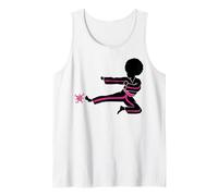 Cáncer de Mama Black Girl Magic Afro Mujeres Piel Marrón Camiseta sin Mangas