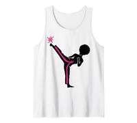 Cáncer de Mama Black Girl Magic Afro Mujeres Piel Marrón Camiseta sin Mangas
