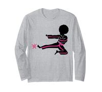 Cáncer de Mama Black Girl Magic Afro Mujeres Piel Marrón Manga Larga