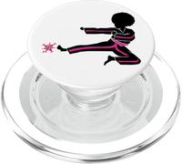 Cáncer de Mama Black Girl Magic Afro Mujeres Piel Marrón PopSockets PopGrip para MagSafe
