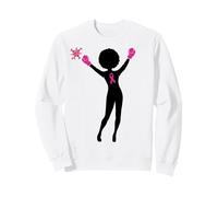 Cáncer de Mama Black Girl Magic Afro Mujeres Piel Marrón Sudadera
