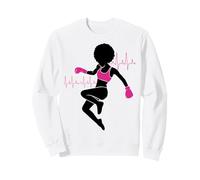 Cáncer de Mama Black Girl Magic Afro Mujeres Piel Marrón Sudadera