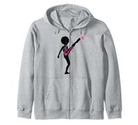 Cáncer de Mama Black Girl Magic Afro Mujeres Piel Marrón Sudadera con Capucha
