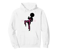 Cáncer de Mama Black Girl Magic Afro Mujeres Piel Marrón Sudadera con Capucha