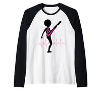 Cáncer de Mama Chica Negra Magia Afro Mujeres Lucha Patada Sobrevivir Camiseta Manga Raglan