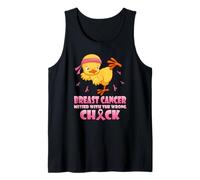 Cáncer de Mama metido con el Polluelo Equivocado Camiseta sin Mangas