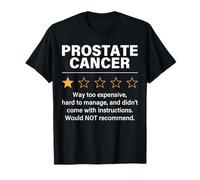 Cáncer de próstata Clasificación de 1 Estrella Concientización sobre el cáncer de próstata Camiseta