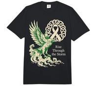 Cáncer de pulmón de Cuervo Vikingo - Lucha contra el cáncer de pulmón Comfort Colors Adult Heavyweight T-Shirt