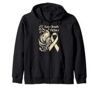 Cáncer de pulmón de Cuervo Vikingo - Norse Every Breath A Victory Sudadera con Capucha