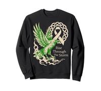 Cáncer de pulmón de Cuervo Vikingo - Rise Through The Storm - Cáncer Sudadera