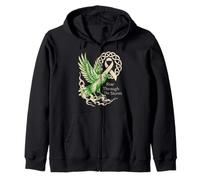 Cáncer de pulmón de Cuervo Vikingo - Rise Through The Storm - Cáncer Sudadera con Capucha