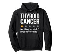 Cáncer de tiroides Calificación de una estrella Concientización sobre el cáncer de tiroides Sudadera con Capucha