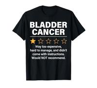 Cáncer de vejiga Calificación de 1 Estrella Conciencia Divertida sobre el cáncer de vejiga Camiseta