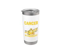 Cancer Destruction in Progress Chemo Fighter Vaso térmico de acero inoxidable de doble pared