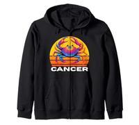 Cáncer El Cangrejo Horóscopo Multicolor Cáncer, Multicolor Cang Sudadera con Capucha