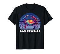 Cáncer El Cangrejo Multicolor Tie Dye Cáncer, Cangrejo Multicolor Camiseta