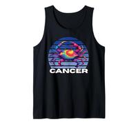 Cáncer El Cangrejo Multicolor Tie Dye Cáncer, Cangrejo Multicolor Camiseta sin Mangas