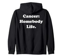 Cancer: Homebody Life Cozy Vibes Astrology Sudadera con Capucha