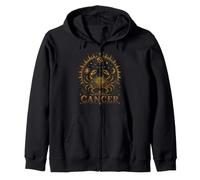 Cáncer Horóscopo Zodiaco Arte Celestial Diseño de Astrología Cangrejo Sudadera con Capucha