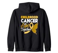 Cáncer Infantil Luchamos Juntos Cáncer Infantil Sudadera con Capucha