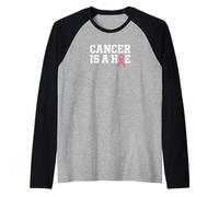 Cancer Is A Hoe Funny Quotes Sarcastic Adult Humor Graphic Camiseta Manga Raglan