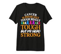 Cancer is Physically Tough Cancer Awareness Camiseta Premium
