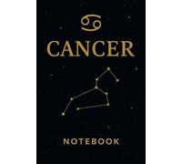 Cancer Journal: Zodiac Notebook | Astrology Constellation Cover | 120 Page Lined Notebook: A simple lined notebook featuring the Cancer zodiac sign and constellation design.