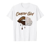 Cáncer Muchacha Signo del Zodiaco Horóscopo Astrología Camiseta gráfica económica, Hombre, Blanco, XL