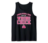 Cancer Picked A Fight with The Wrong Chick Breast Cancer Camiseta sin Mangas