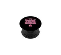 Cancer Picked A Fight with The Wrong Chick Breast Cancer PopSockets PopGrip Adhesivo