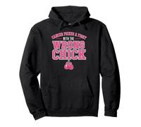 Cancer Picked A Fight with The Wrong Chick Breast Cancer Sudadera con Capucha