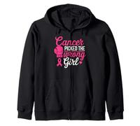 Cancer Picked The Wrong Girl Pink Boxing Glove Sudadera con Capucha