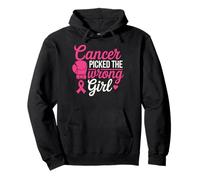 Cancer Picked The Wrong Girl Pink Boxing Glove Sudadera con Capucha