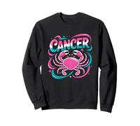 Cáncer Signo del Zodiaco Cangrejo Rosa Astrología Vibes Sudadera