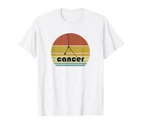 Cáncer Signo del Zodiaco Constelación Estrellas Astrología Camiseta gráfica económica, Hombre, Blanco, M