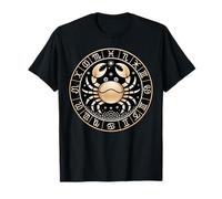 Cáncer Signo del Zodiaco Cumpleaños Niña Niño Astrología Niño Hombres Mujeres Camiseta
