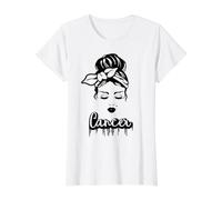 Cáncer Signo del Zodiaco Horóscopo Astrología Camiseta gráfica económica, Mujer, Blanco, XS