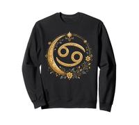 Cáncer Signo del Zodiaco símbolo Boho Floral cottagecore estética Sudadera