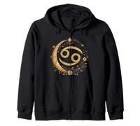 Cáncer Signo del Zodiaco símbolo Boho Floral cottagecore estética Sudadera con Capucha