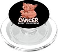 Cáncer uterino Cancer Doesn't Knock Meowt PopSockets PopGrip para MagSafe