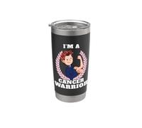Cancer Warrior Brave Fighter Strength Survivor Vaso térmico de acero inoxidable de doble pared