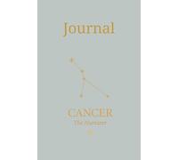 Cancer Zodiac Journal | Celestial Journal for Dreamers and Creatives | | 5.5” x 8.5” 120 Lined Pages Journal