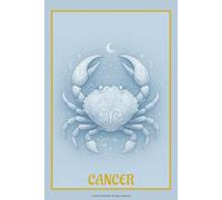 Cancer Zodiac Notebook: 6” x 9” Lined Notebook | 120 Pages | Celestial Water Sign Journal for Reflection, Astrology Lovers & Cancer Season Gifts
