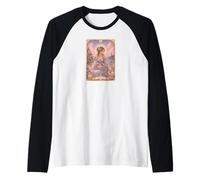 Cancer Zodiac Sign Tarot Card Fairy Tale Pastel Fantasy Art Camiseta Manga Raglan