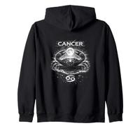 Cáncer Zodiaco Luna el Cangrejo con astrología cósmica Sudadera con Capucha