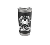 Cáncer Zodiaco Nadie es perfecto Horóscopo Cangrejo Vaso térmico de acero inoxidable de doble pared