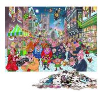 Canción de Navidad Puzzle 500 Piezas Adultos Juego De Rompecabezas Cumpleaños Educational Game Decoración Relajación Y Sabiduría 500pcs (52x38cm)