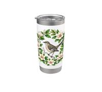Canción del Estado Magnolia Vaso térmico de acero inoxidable de doble pared