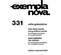 Canción sin palabras: para trompeta y piano, 2 Balladen: para 2 trompetas y piano