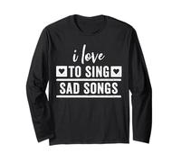 Canciones tristes Me Encanta Cantar Country Music Festival EMO Hipster Manga Larga